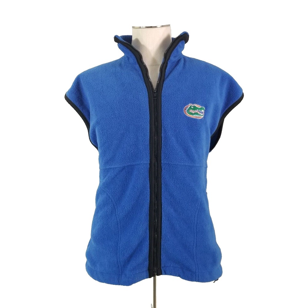 Knights Fleece Vest Men Large Blue Florida Gators Full Zip NCAA Football Jacket